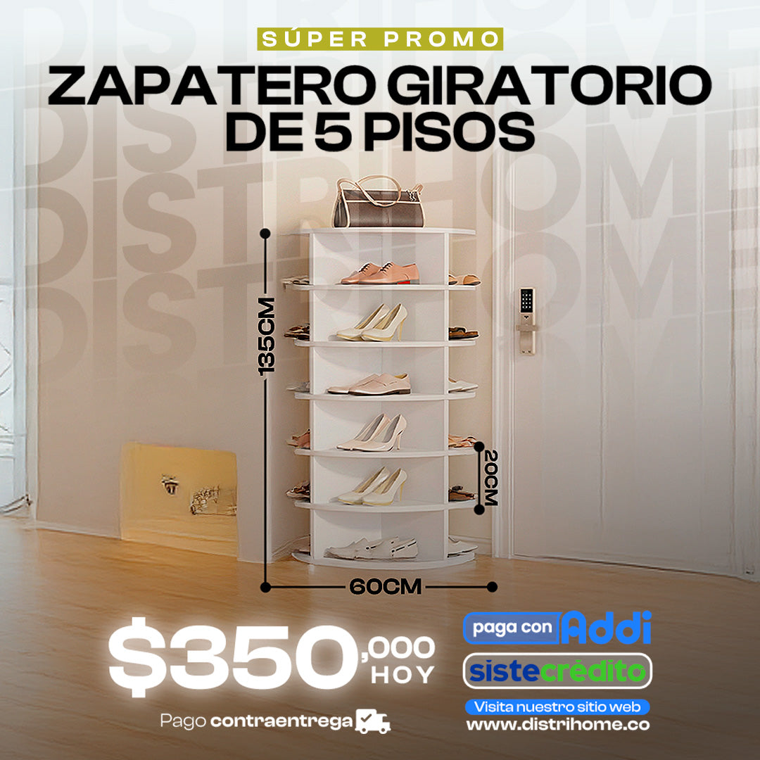 ZAPATERO GIRATORIO 5 PISOS