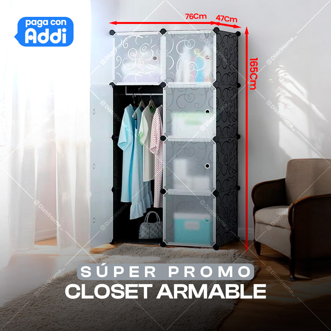 CLOSET ARMARIO DE 2 COLUMNAS