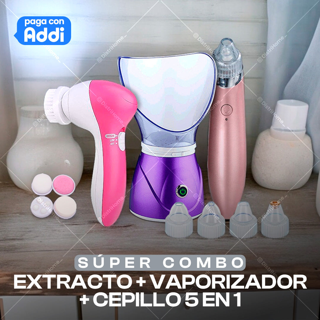 COMBO EXTRACTOR + VAPORIZADOR + CEPILLO 5 EN 1