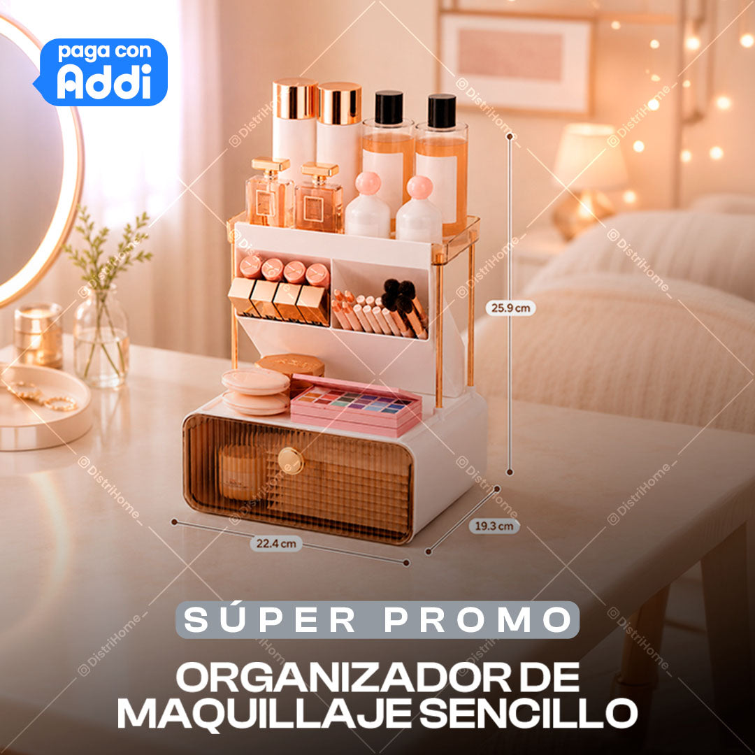 ORGANIZADOR DE MAQUILLAJE SENCILLO