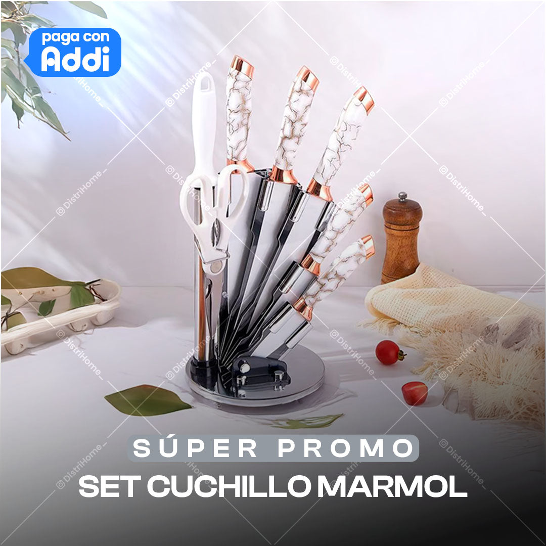SET CUCHILLO MARMOL