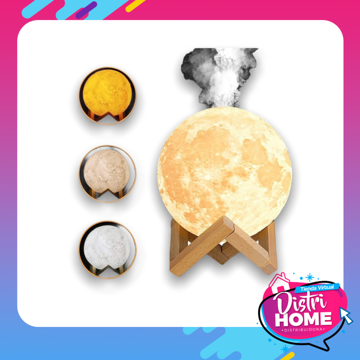 Lampara Luna Humificador Hogar