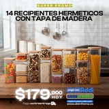 RECIPIENTES X14 MADERA