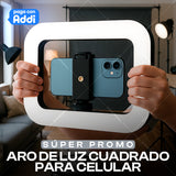 ARO DE LUZ CUADRADO PARA CELULAR