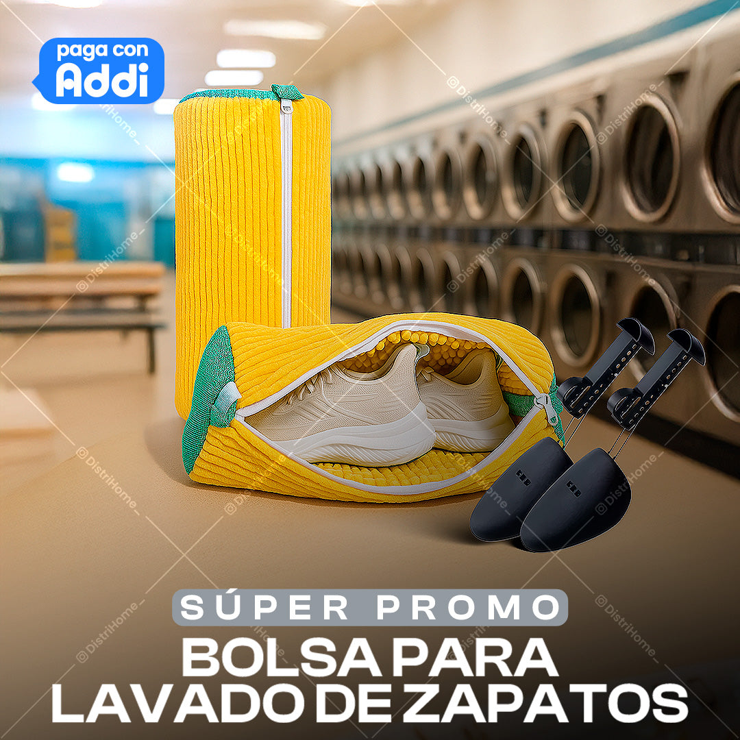 FUNDA + MOLDE PARA LAVAR ZAPATOS