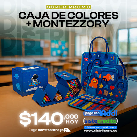 COMBO CAJA DE COLORES + MONTEZZORY