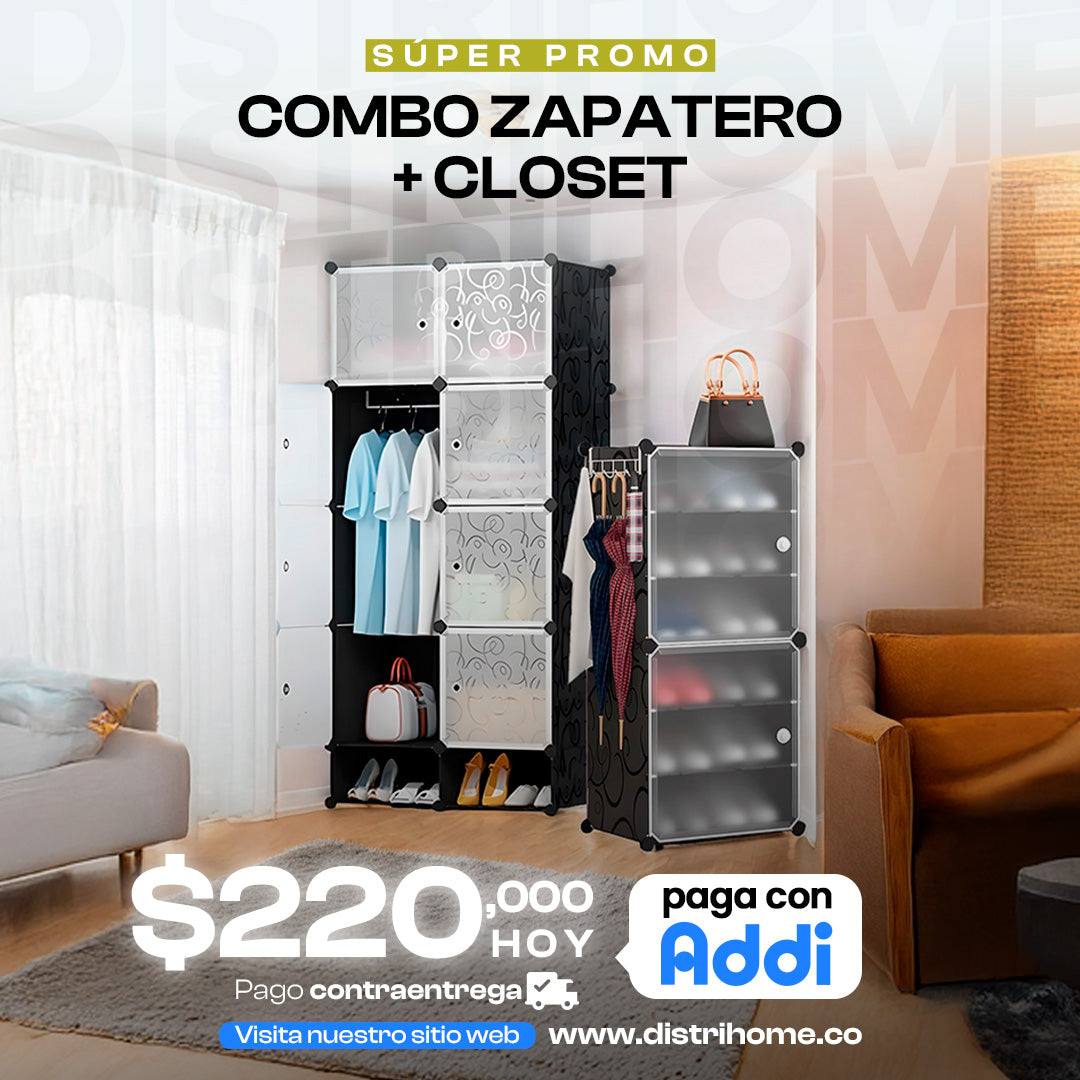 COMBO ZAPATERO + CLOSET LAMINA