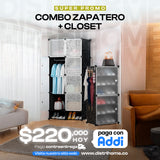 COMBO ZAPATERO + CLOSET LAMINA