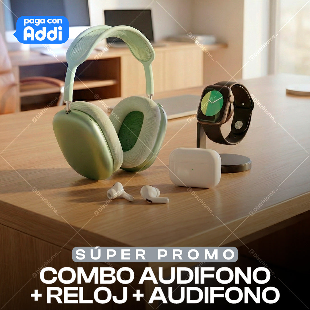 COMBO AUDIFONO + RELOJ + DIADEMA
