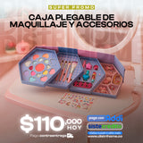 CAJA PLEGABLE MAQUILLAJE Y ACCESORIOS