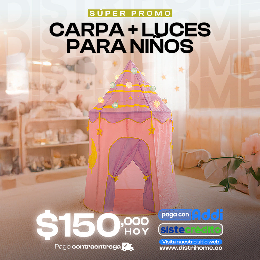CARPA CASTILLO + LUCES