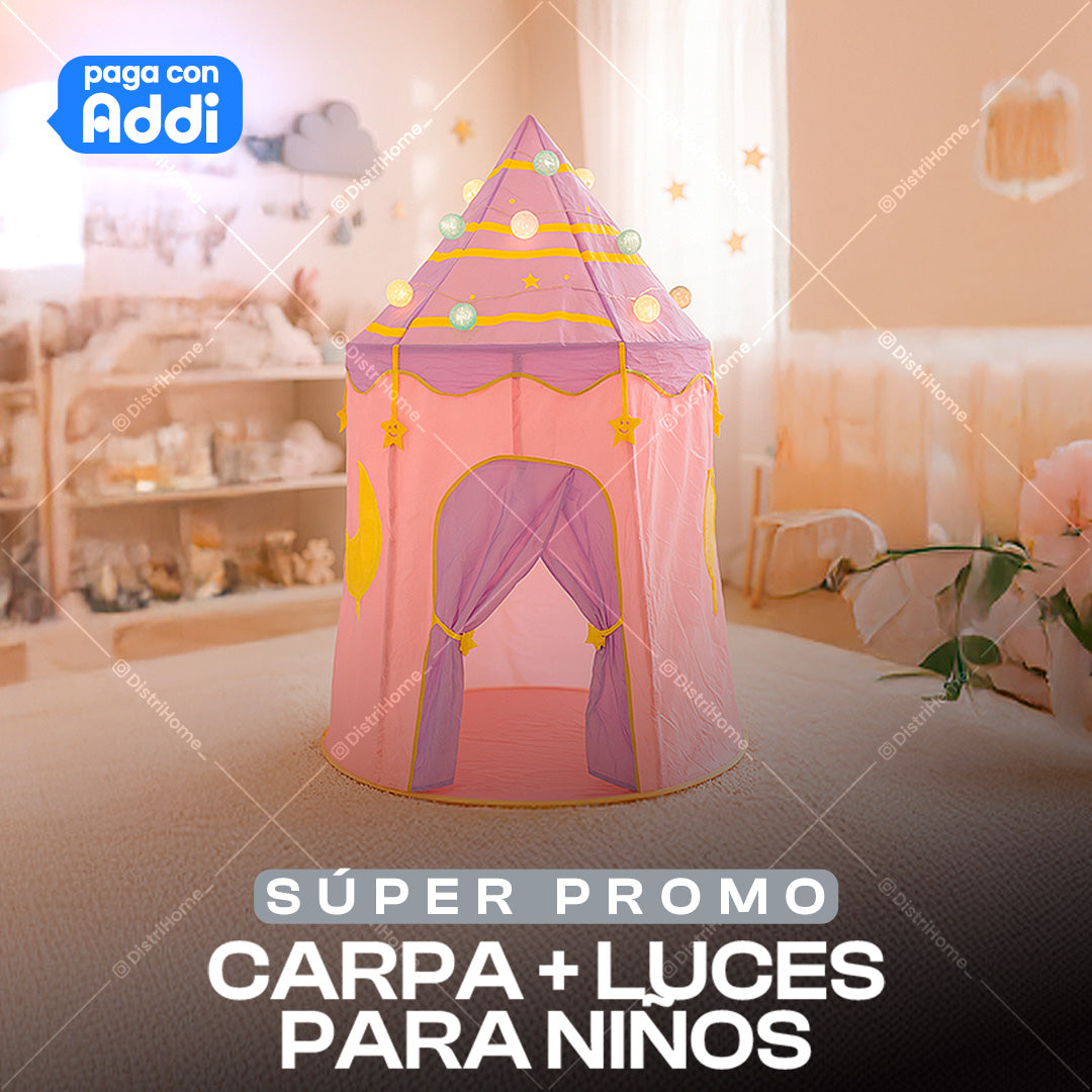 CARPA CASTILLO + LUCES