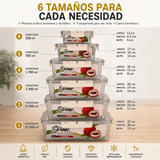 CONTENEDORES X6 PARA NEVERA