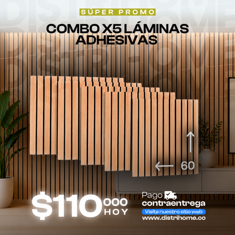 COMBO X5 LAMINAS ADHESIVAS