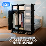 3 COLUMNAS CLOSET ARMARIO LAMINAS