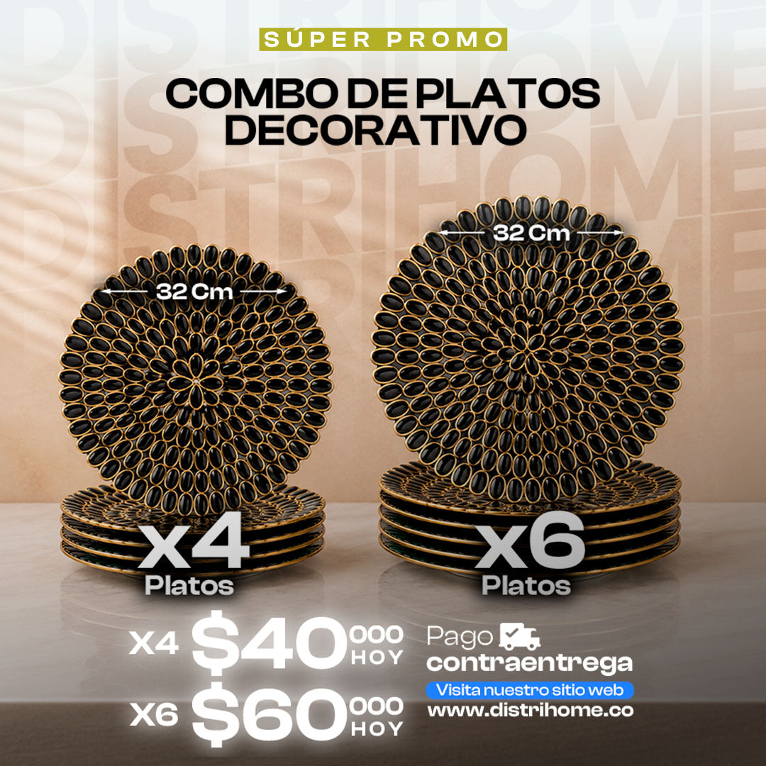 PLATOS DECORATIVOS COMEDOR DISEÑO 2