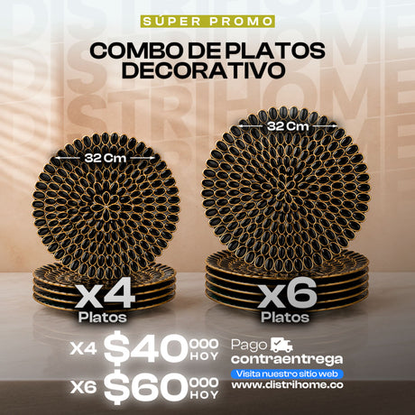 PLATOS DECORATIVOS COMEDOR DISEÑO 2