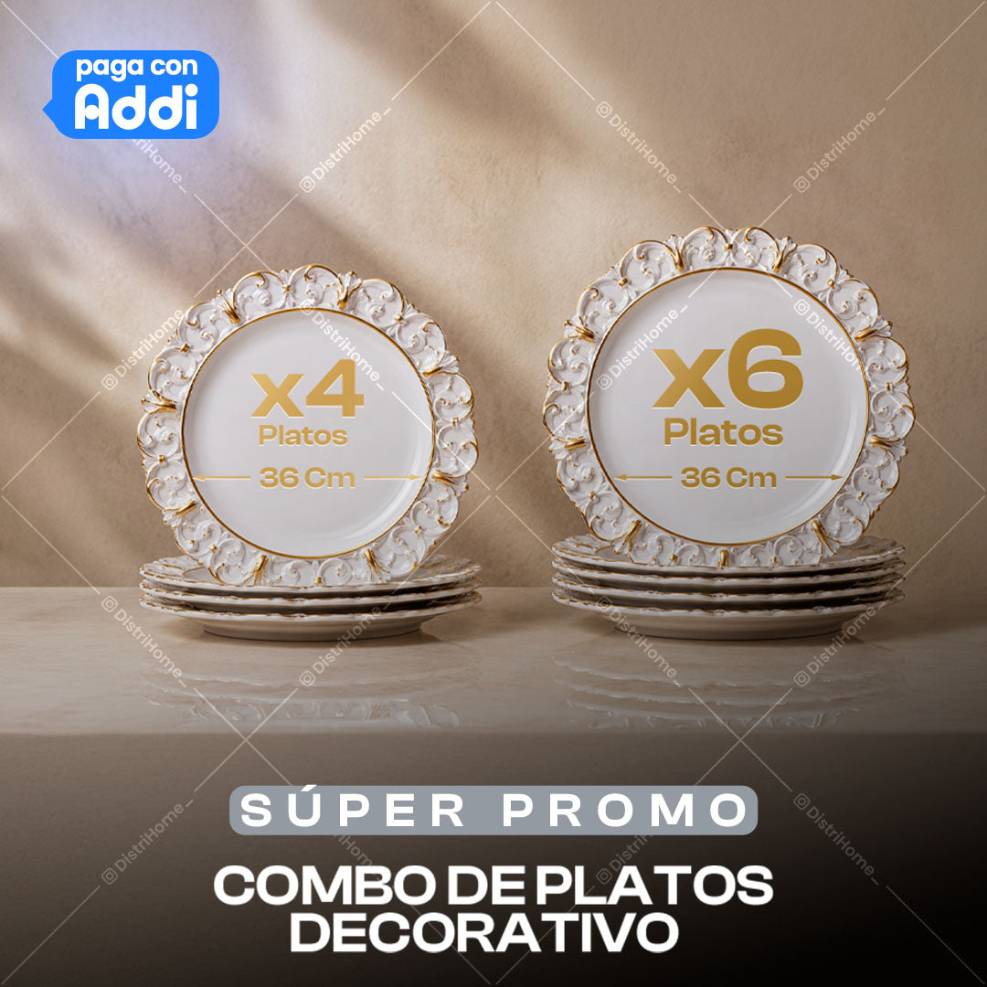 PLATOS DECORATIVOS COMEDOR DISEÑO 1