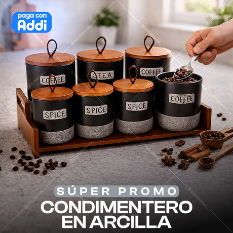 CONDIMENTEROS EN ARCILLA