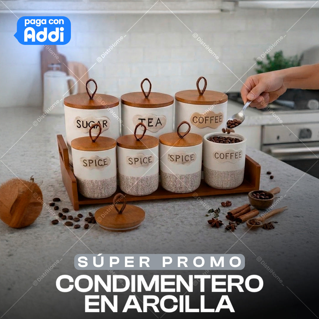 CONDIMENTEROS EN ARCILLA