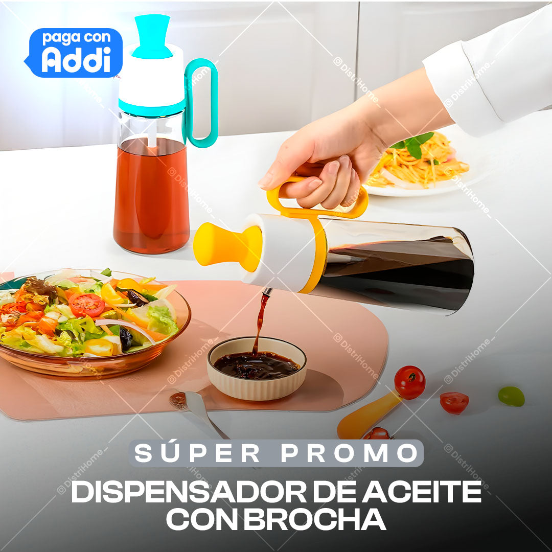 Dispensador de Aceite con Brocha Hogar