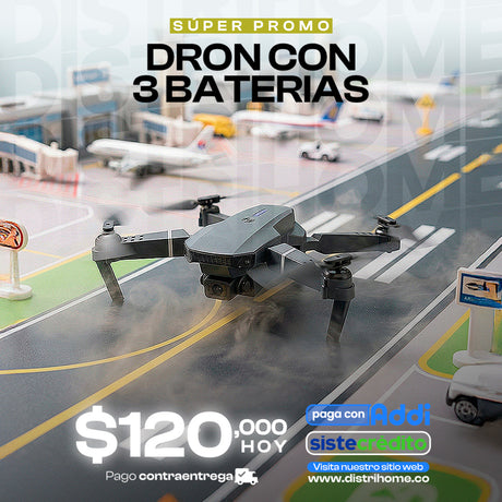 DRON CON 3 BATERIAS