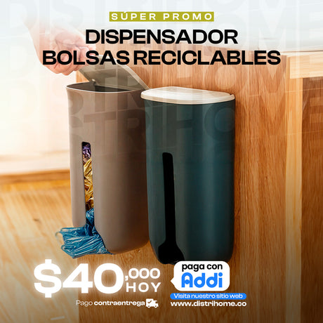 DISPENSADOR DE BOLSAS RECICLABLES