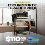 ESCURRIDOR DE LOZA DE 3 NIVELES