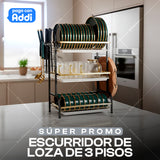 ESCURRIDOR DE LOZA DE 3 NIVELES