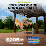 ESCURRIDOR DE ROPA PLEGABLE 2 EN 1