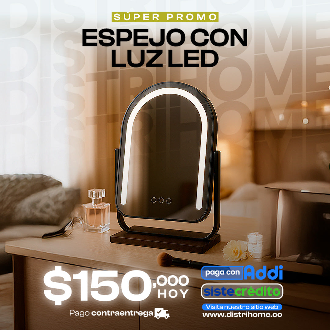 ESPEJO CON LUZ LED