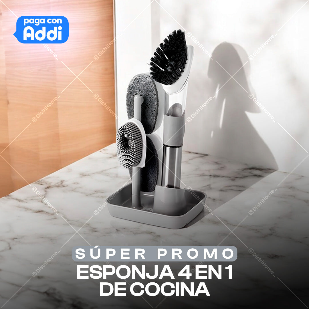 Esponja 4 en 1 Cocina