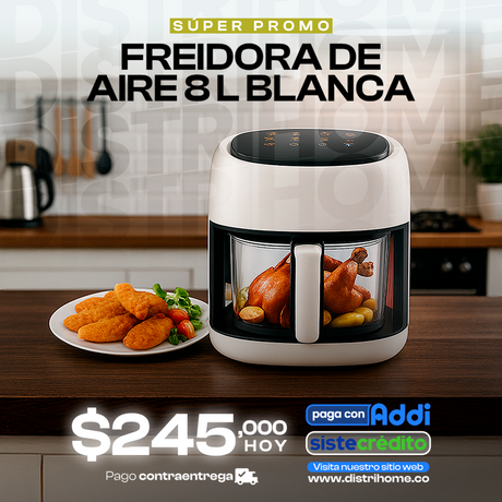 FREIDORA DE 8 L TRANSPARENTE