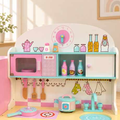 COCINITA EN MADERA  CON REFRIGERADOR