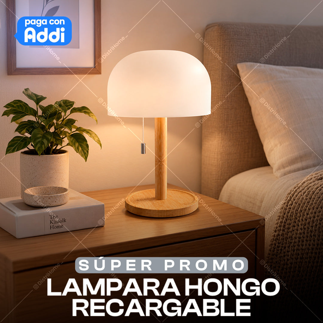 LAMPARA HONGO RECARGABLE
