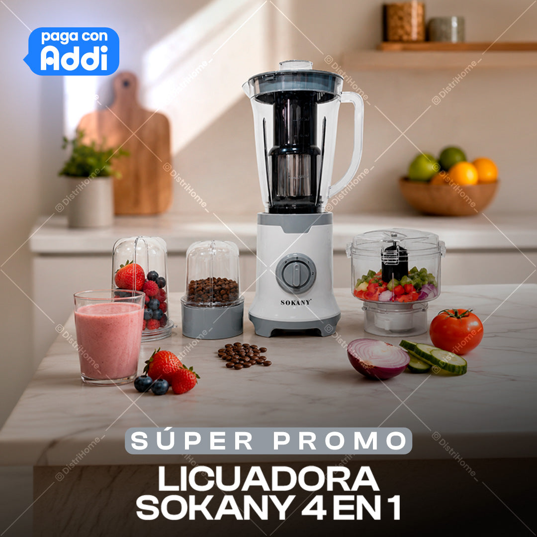 LICUADORA  SOKANY 4 EN 1