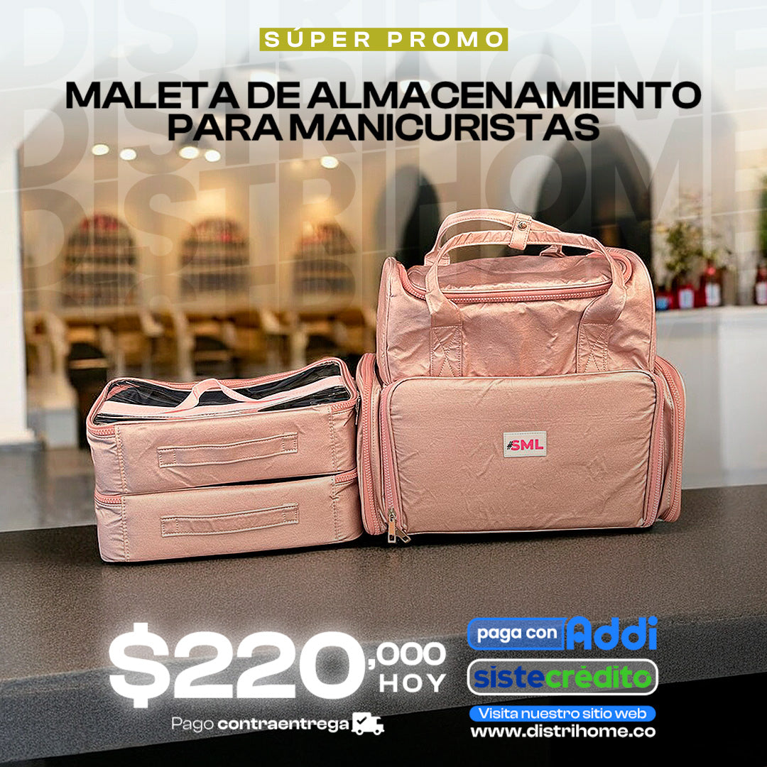 MALETA DE ALMACENAMIENTO PARA MANICURISTAS