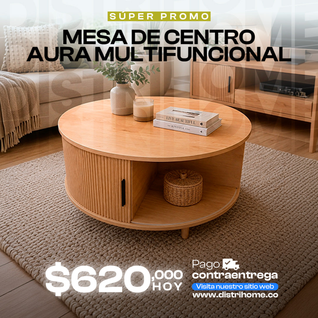 MESA DE CENTRO AURA MULTIFUNCIONAL