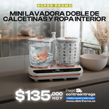 LAVADORA DE ROPA INTERIOR Y CALCETINES DOBLE