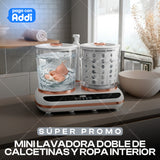 LAVADORA DE ROPA INTERIOR Y CALCETINES DOBLE