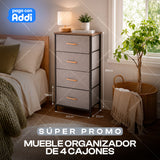 MUEBLE ORGANIZADOR DE 4 CAJONES
