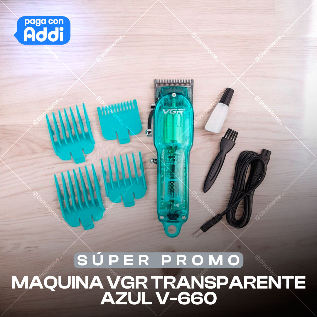 Maquina Vgr Transparente Azul V -660