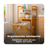 REPISA ORGANIZADOR DE BAÑO EN MADERA