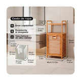 REPISA ORGANIZADOR DE BAÑO EN MADERA