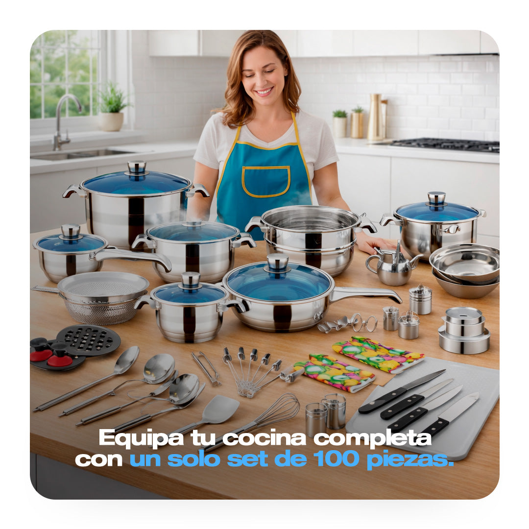 SET DE COCINA DE 100 PCS