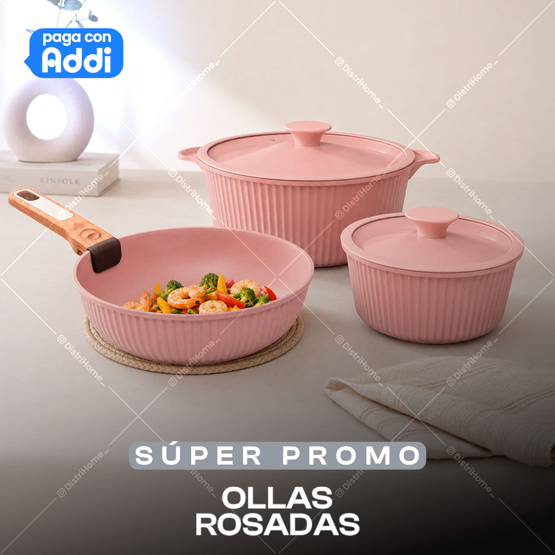 JUEGO DE OLLAS CON MANGO REMOVIBLE