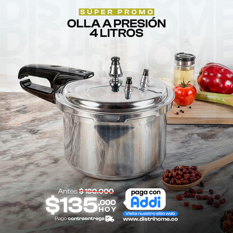 OLLA PRESION 4 LITROS HOGAR