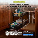 ORGANIZADOR DE COCINA DE 2 NIVELES