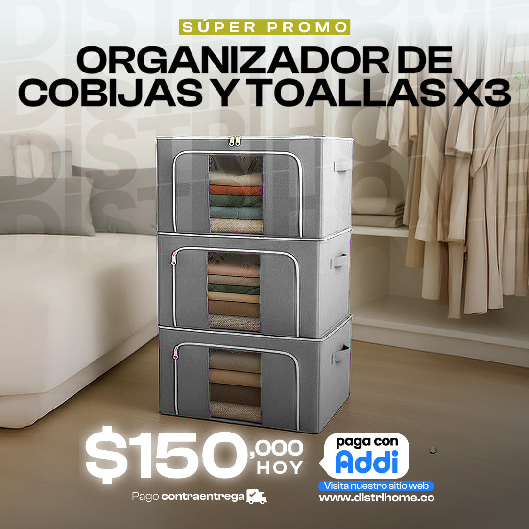 ORGANIZADOR DE COBIJAS Y TOALLAS