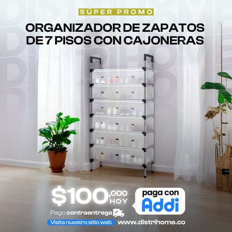 ORGANIZADOR DE ZAPATOS CON CAJONES
